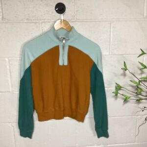 BKE Buckle Half-Zip Sweatshirt | Youth XL | Teal | LikeNew